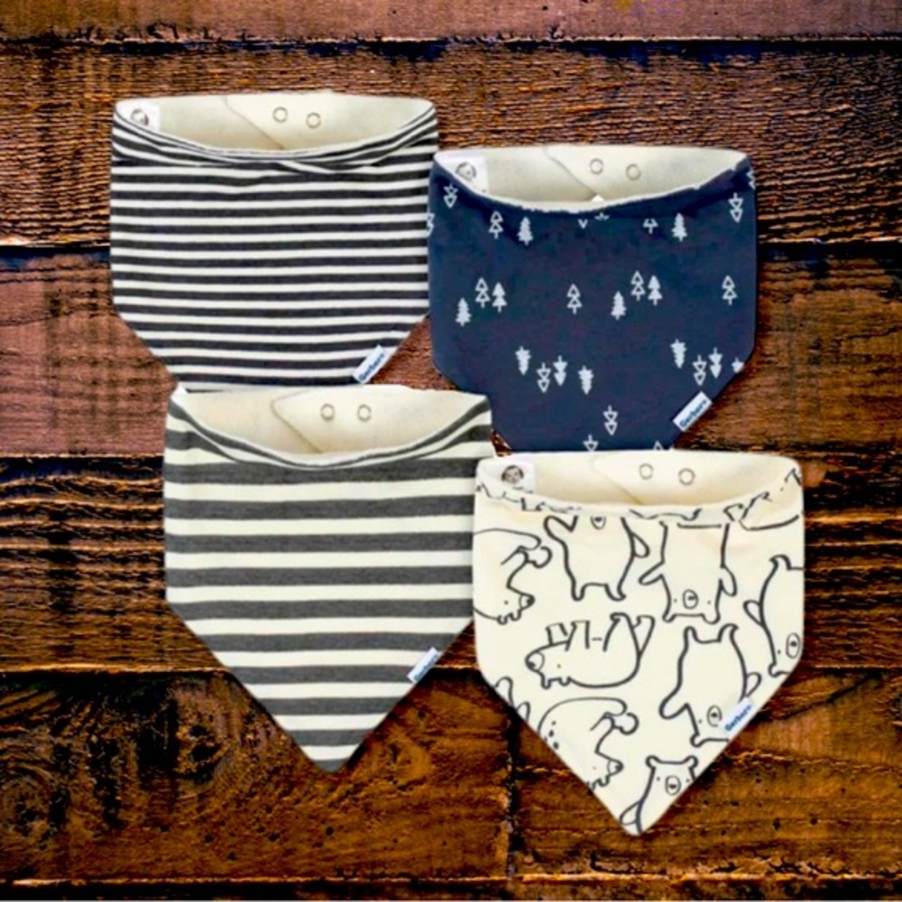 NWT 4-pack Gerber baby bandana bibs